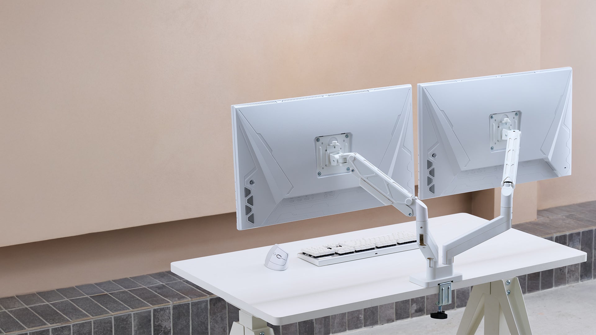 ULTRARM monitor arm and Moodular wooden monitor stand — modular, ergonomic, and designed for VISION ultrawide monitors. Enhances comfort, saves space, and elevates your workspace with precision craftsmanship.