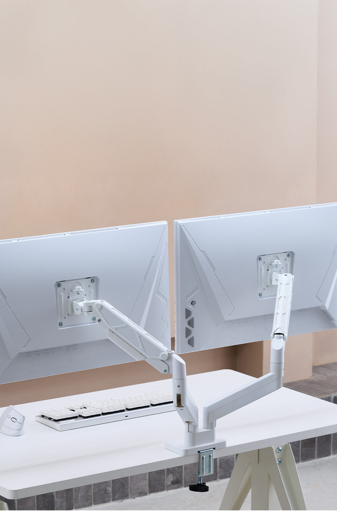 ULTRARM monitor arm and Moodular wooden monitor stand — modular, ergonomic, and designed for VISION ultrawide monitors. Enhances comfort, saves space, and elevates your workspace with precision craftsmanship.