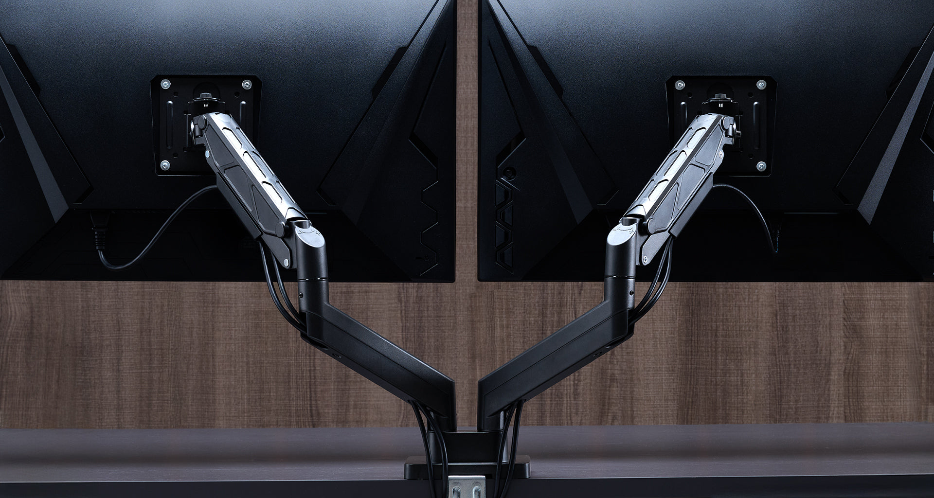 ULTRARM monitor arm and Moodular wooden monitor stand — modular, ergonomic, and designed for VISION ultrawide monitors. Enhances comfort, saves space, and elevates your workspace with precision craftsmanship.