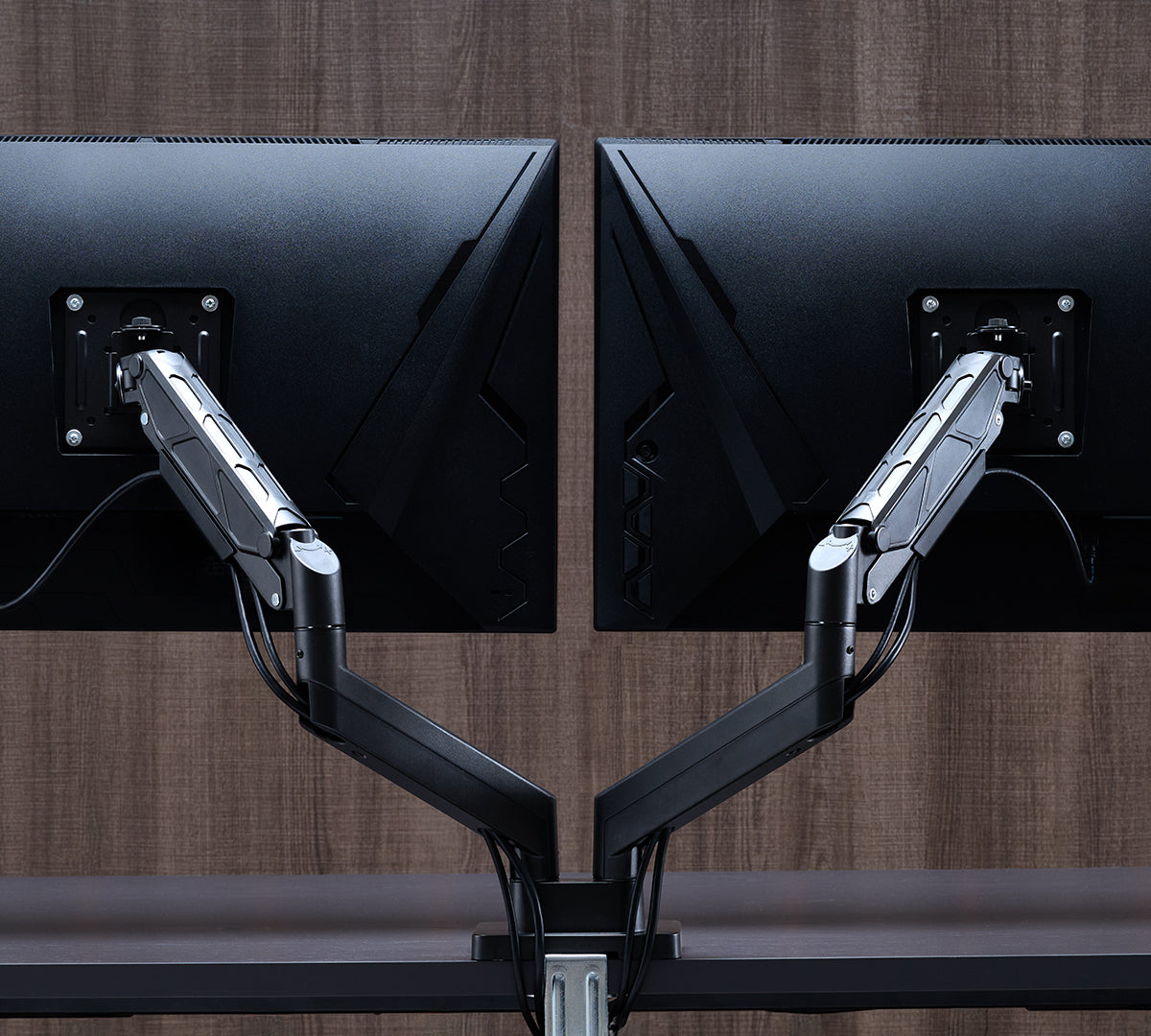 ULTRARM monitor arm and Moodular wooden monitor stand — modular, ergonomic, and designed for VISION ultrawide monitors. Enhances comfort, saves space, and elevates your workspace with precision craftsmanship.